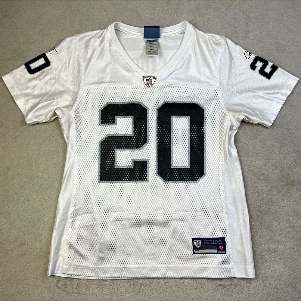 Reebok Oakland Raiders Darren McFadden #20 Women’s Jersey M White Black NFL
